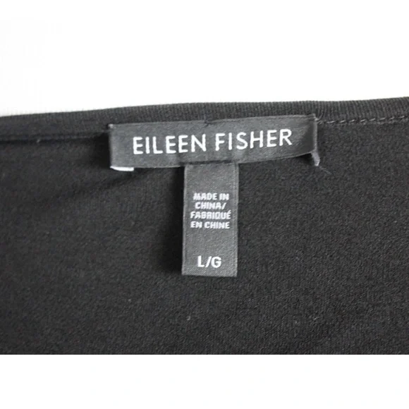 Eileen Fisher Little Black Dress, Silk Basics Dress, Sz L, Spring Formal - Picture 5 of 7